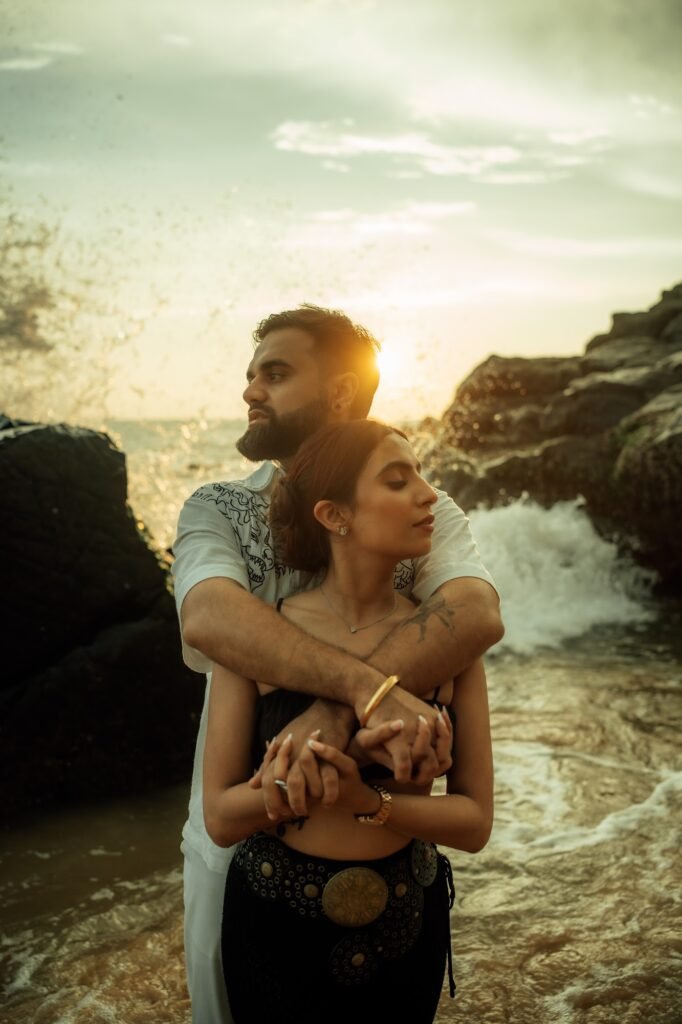 Goa pre-wedding shoot