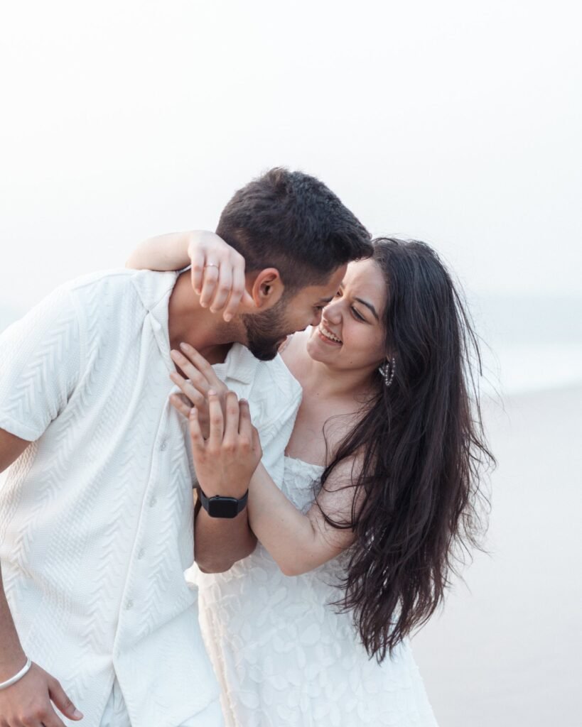 Goa beach pre-wedding shoot by Pavan Soni